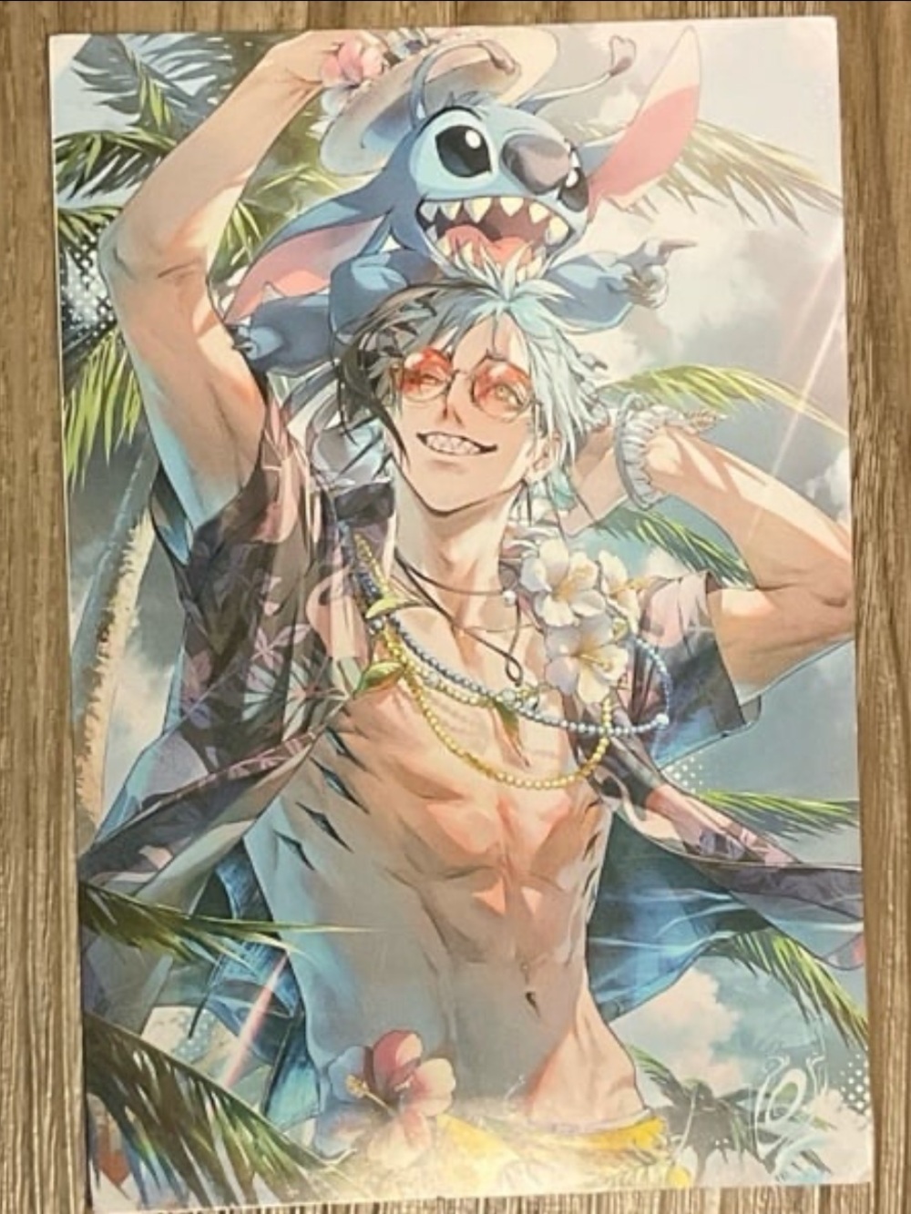 4x6 Disney Twisted Wonderland Floyd Leech anime art print kpop Photocard